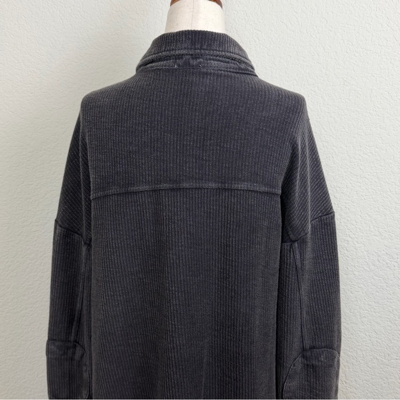 Pilcro by Anthropologie Duster Shacket Oversized Button Front Cozy Cotton - Picture 9 of 12